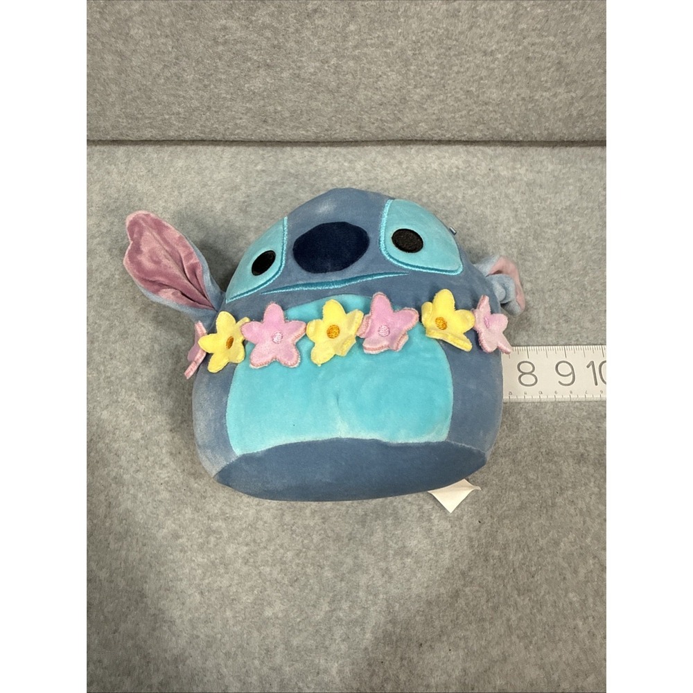 Disney Stitch Squishmallows Floral Lei Plush Jazwares Blue Stuffed 8" Plushie - Picture 14 of 14